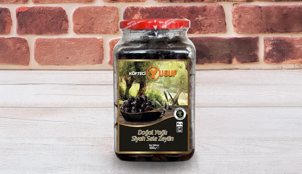 Doğal Yağlı Siyah Sele Zeytin