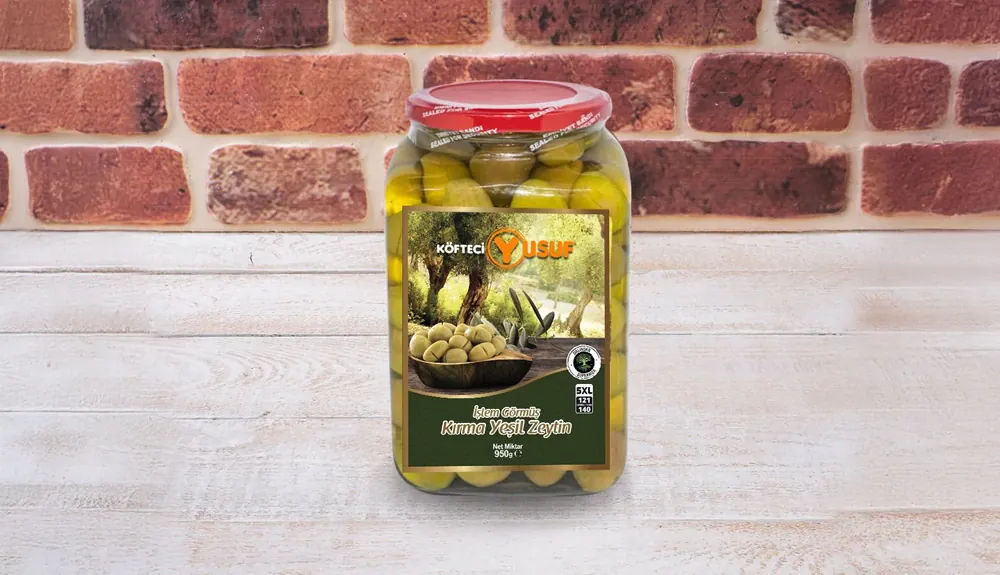 İşlem Görmüş Kırma Yeşil Zeytin