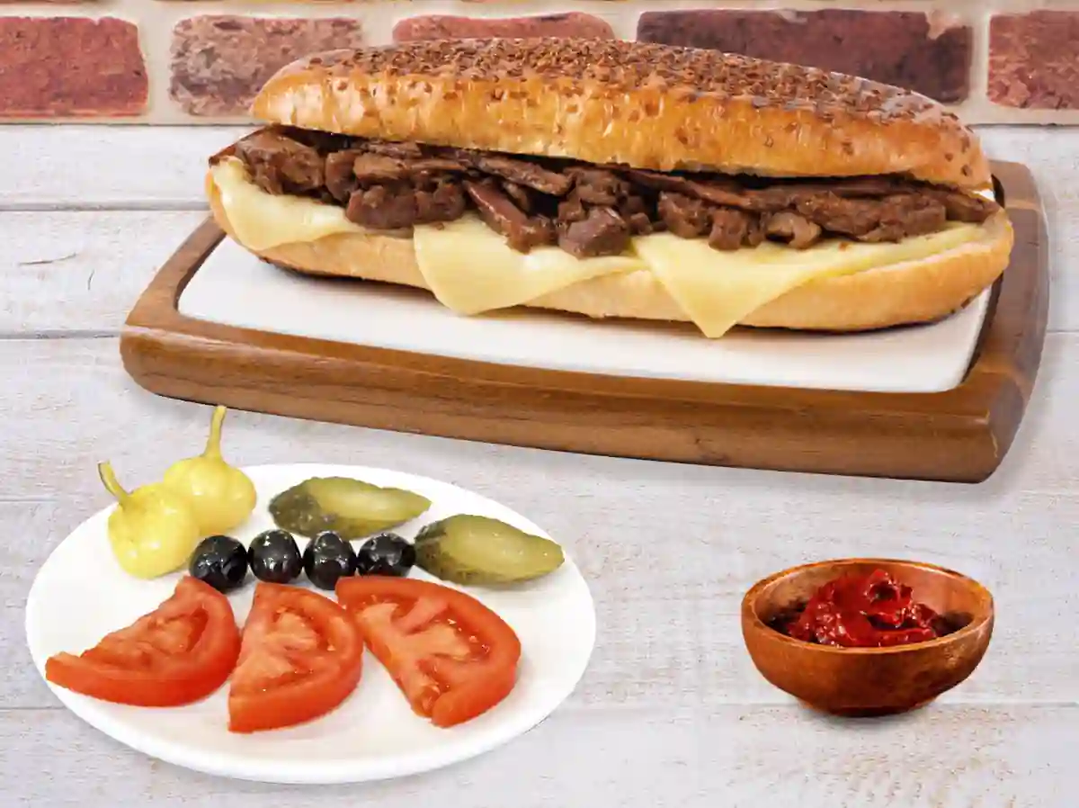 Kavurmalı Kaşarlı Tost
