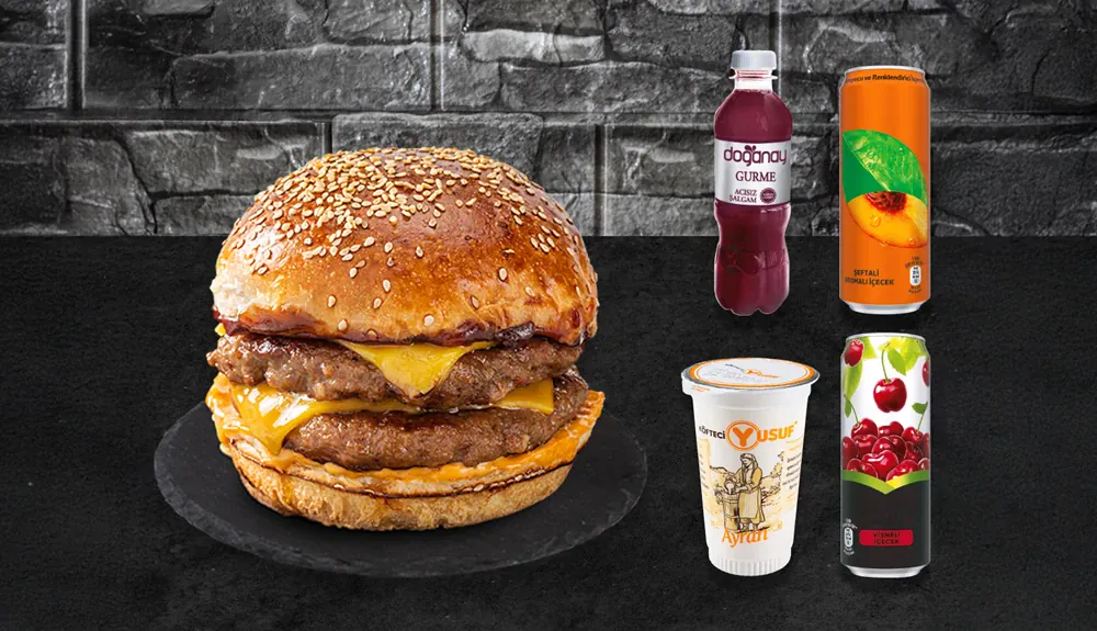 Çift Köfte Burger Menü