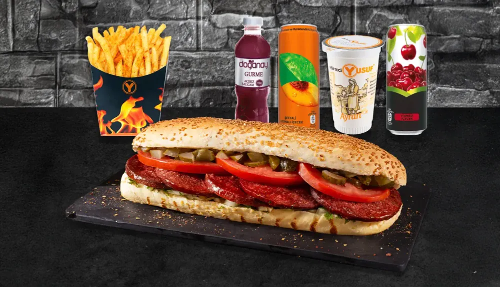 Patatesli Tam Porsiyon Ekmek Arası Sucuk Menü