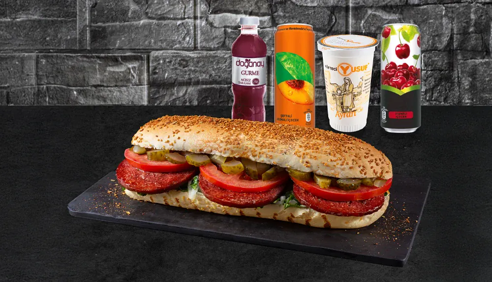 Yarım Porsiyon Ekmek Arası Sucuk Menü