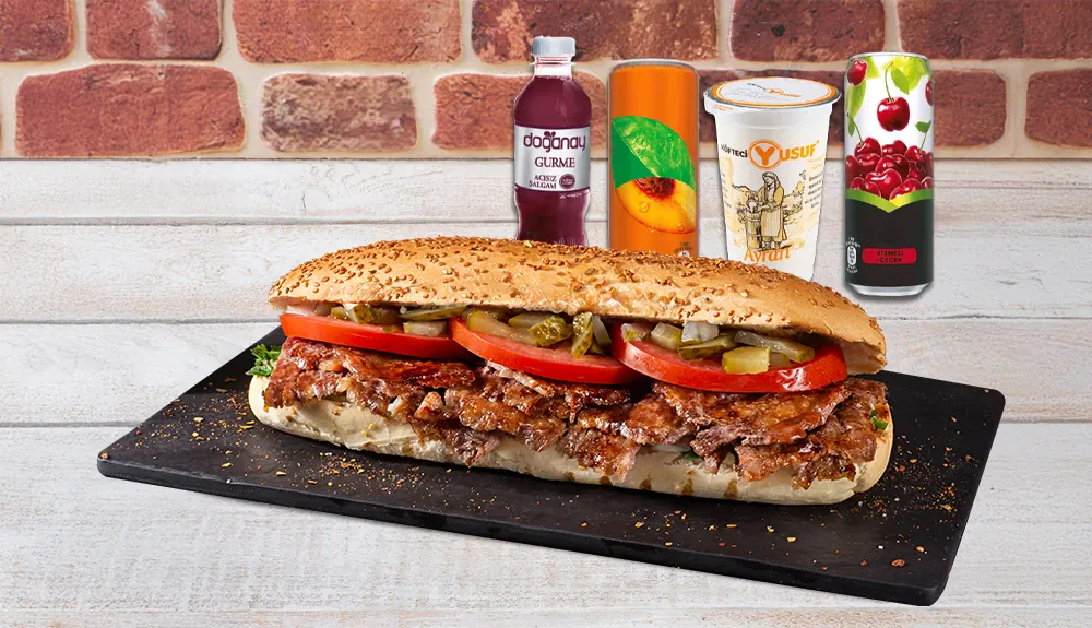 Tam Porsiyon Ekmek Arası Döner Menü